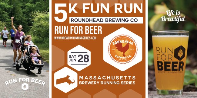 5k beer run at Roundhead Brewing